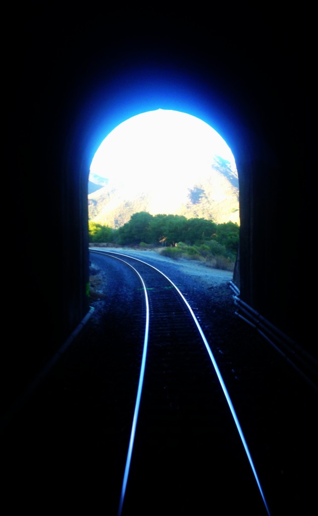 Train tunnel California